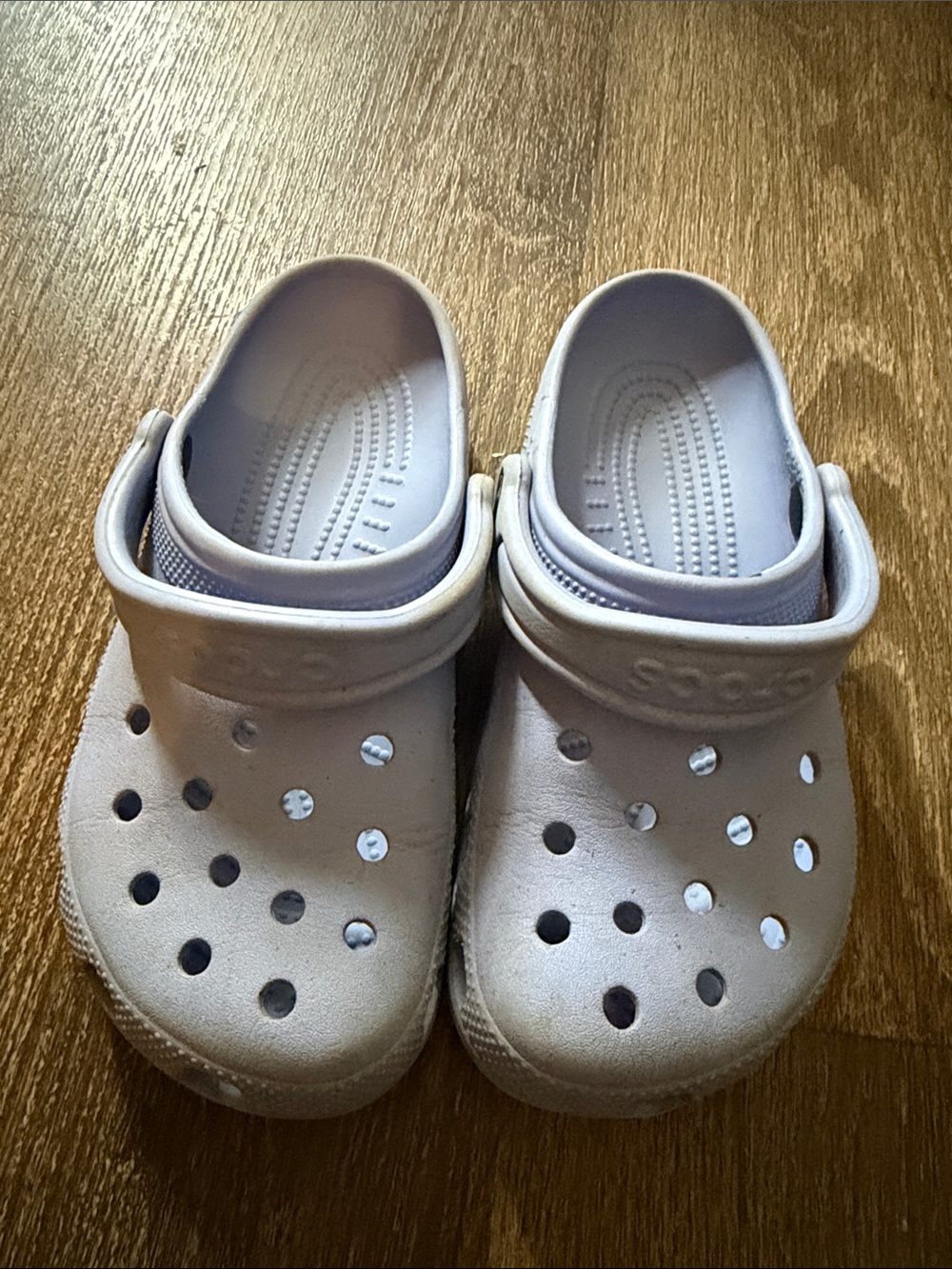 CROCS Kids Classic Clogs in Pale Lavender